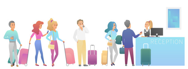 排队等候的人们图片下载