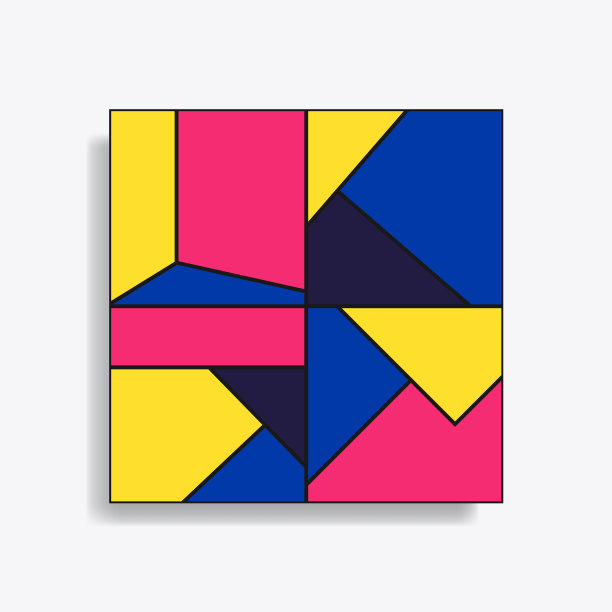 抽象几何无缝图案图片下载