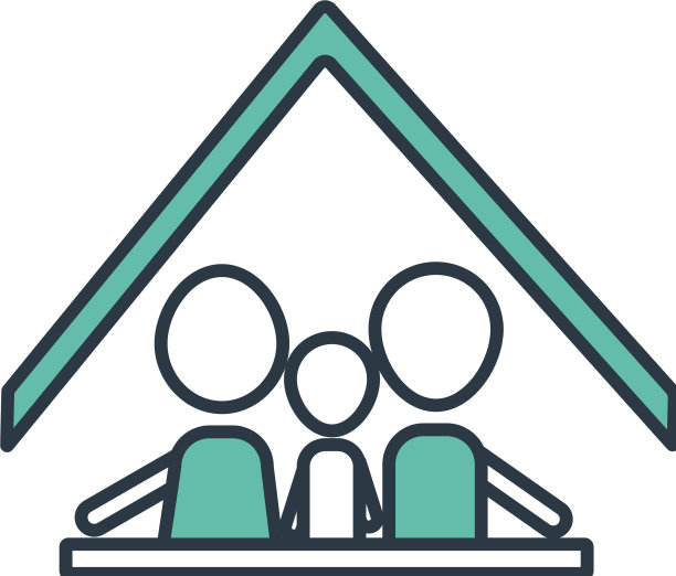 房屋人寿保险图标图片下载