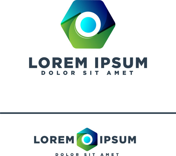 六边形抽象摄影或相机标志图片下载