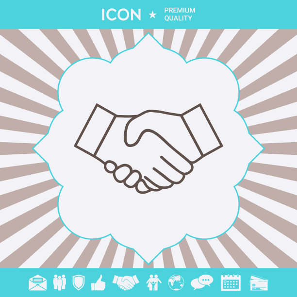 握手线图标为您的图形元素图片下载