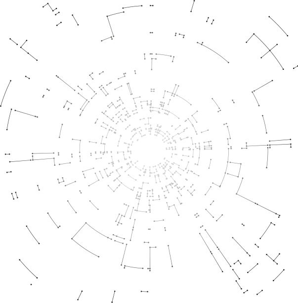 白色背景上的连接线和点图片下载