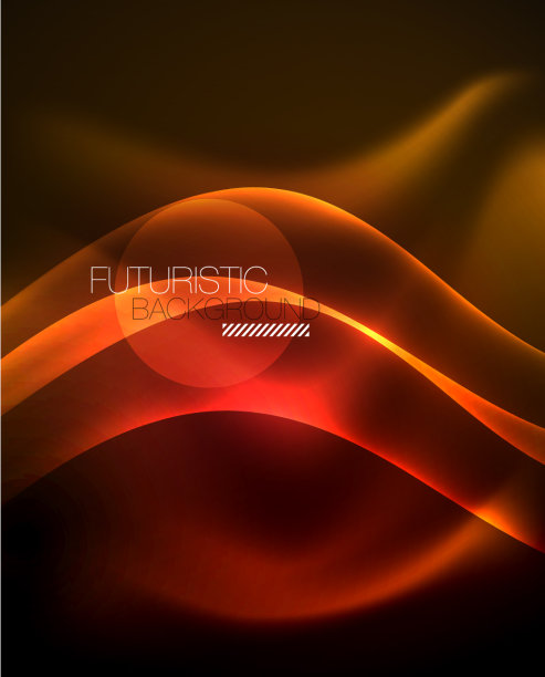 霓虹色波线抽象背景魔术图片下载