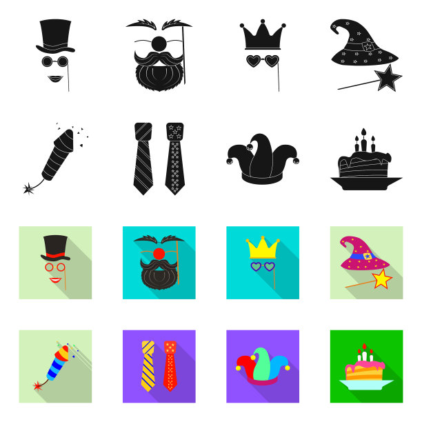 设计派对和生日标志图片下载