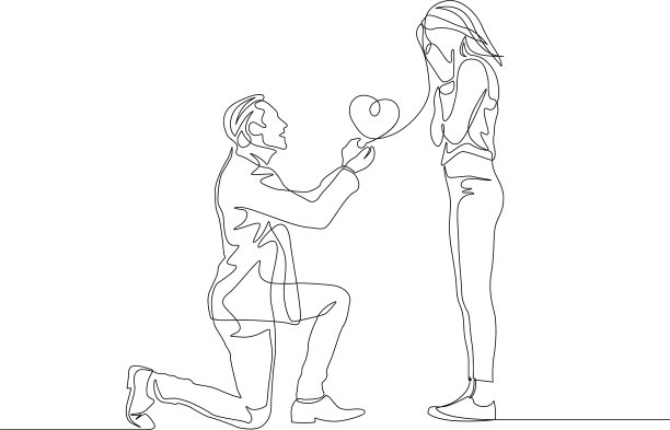 连续一行男人求婚图片下载