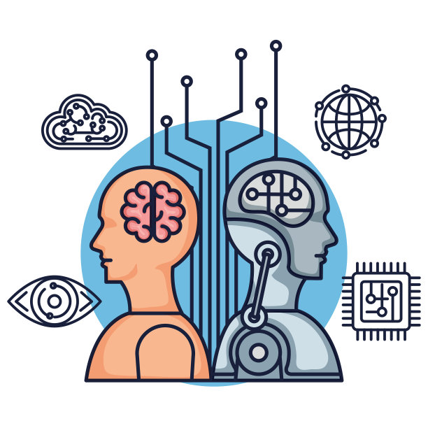 机器人轮廓人工智能图标图片下载