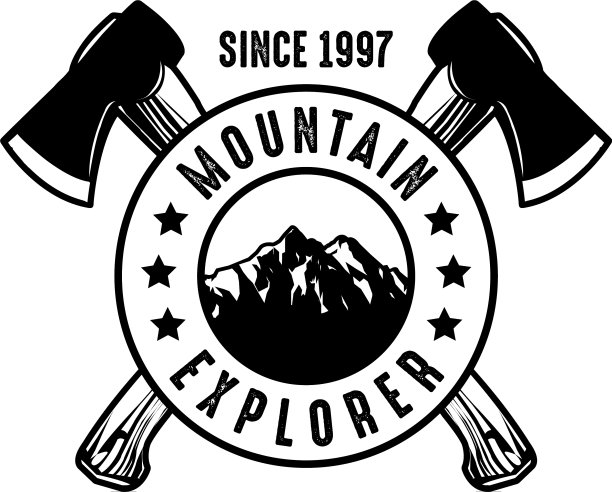 冒险标志和徽章适合打印图片下载