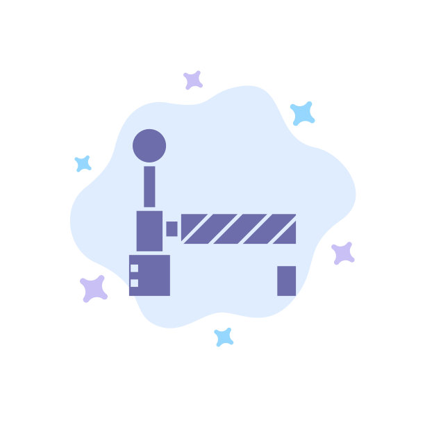 抽象云上的车站旗帜蓝色图标图片下载