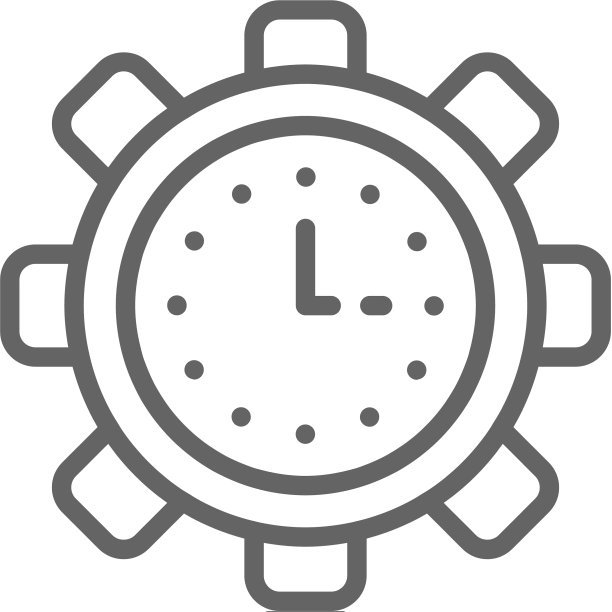 齿轮科技手表生产力时钟图片下载