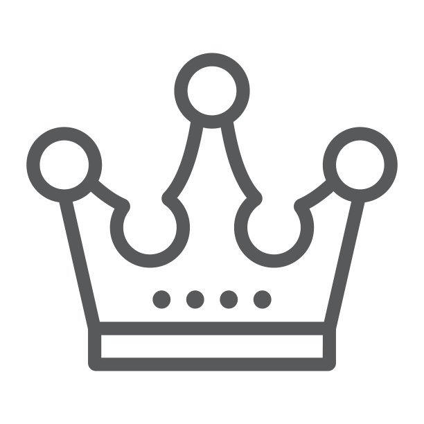 皇冠线条图标珠宝配饰图片下载