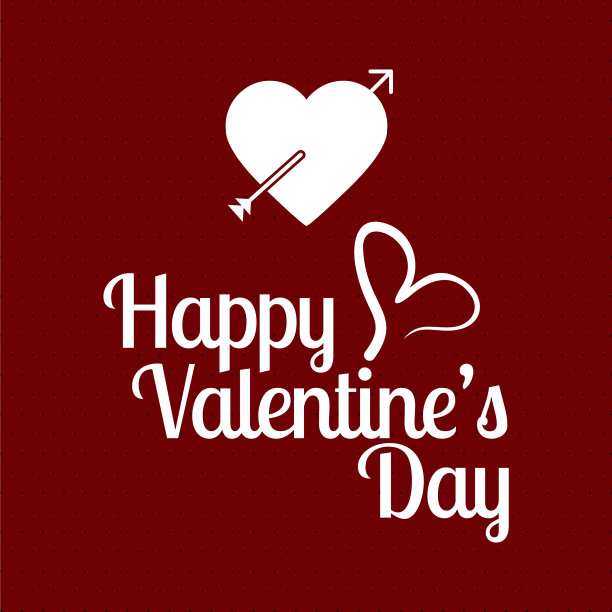 情人节背景与图标设置模式图片下载