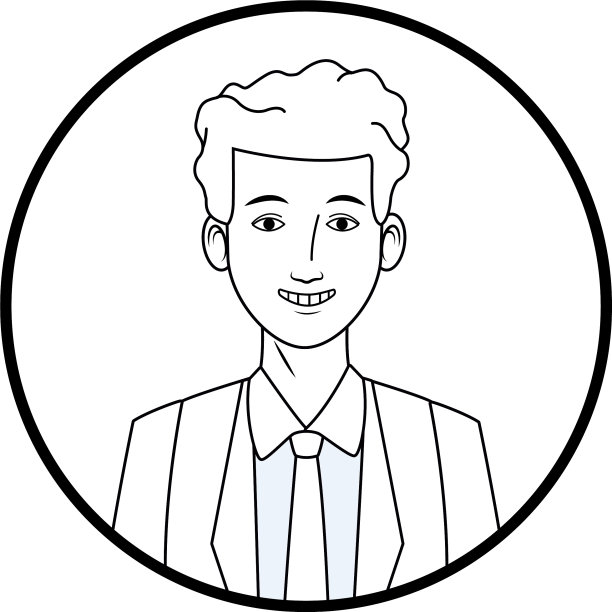 商人头像卡通人物简介图片下载