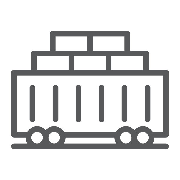 火车货运线路标志运输和物流图片下载