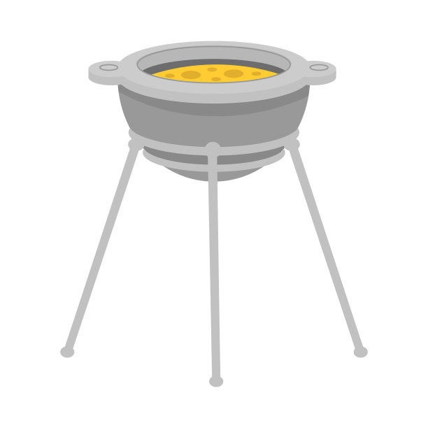 孤立对象烧烤架和烧烤标志集图片下载