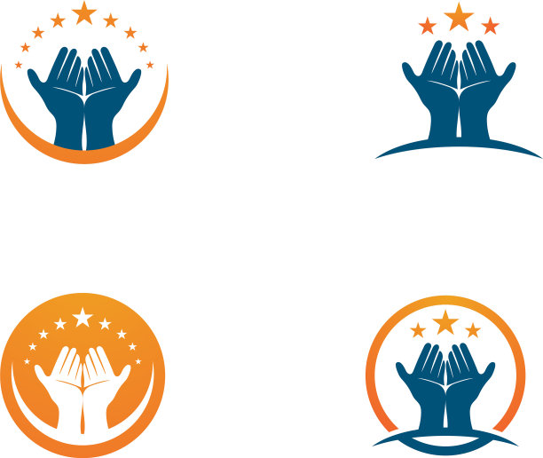 手护理标志模板图标企业图片下载