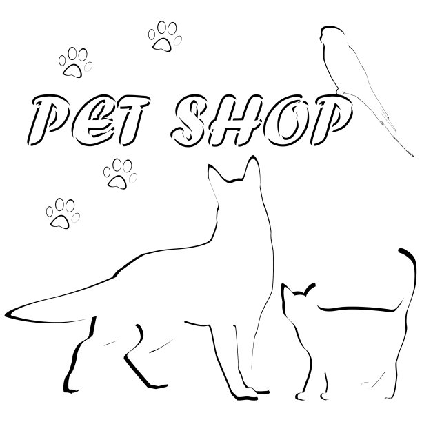群宠物为宠物店标志图片下载
