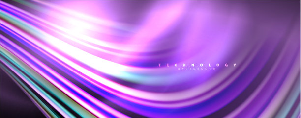 带有灯光效果的流体色波图片下载