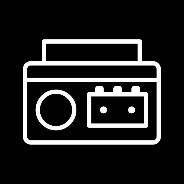 卡式录音机播放器图标图片下载