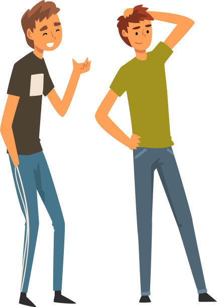 最好的男性朋友一边聊天一边消磨时间图片下载