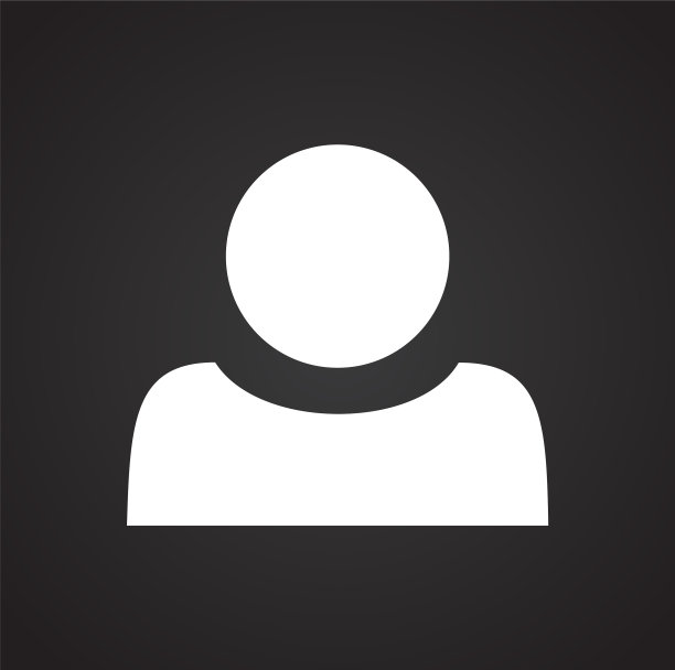 配置文件图标上的黑色背景图形和图片下载