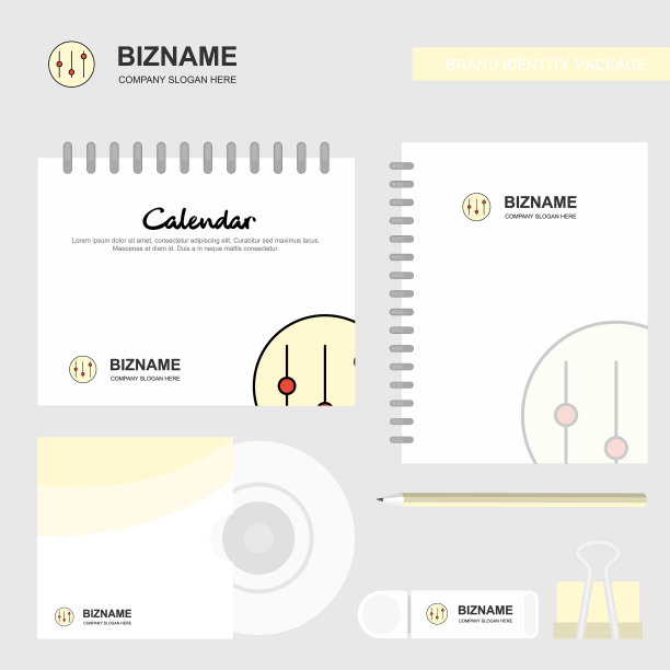 设置标志日历模板CD封面日记本和图片下载