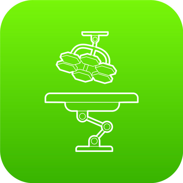 手术台和灯的图标是绿色的图片下载