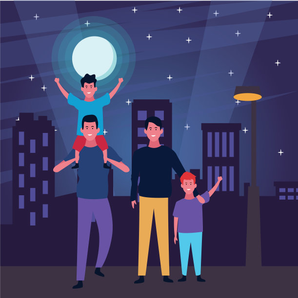 有孩子的家庭动画片图片下载