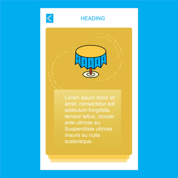 圆桌移动垂直横幅设计设计图片下载