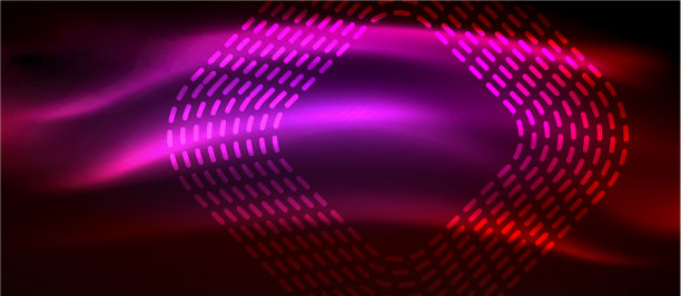 霓虹发光的科技线条，高科技的未来主义图片下载