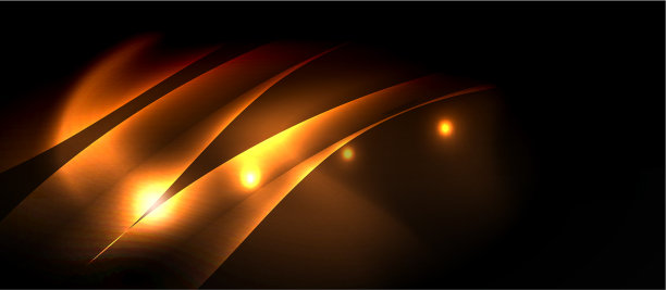 暗色背景，霓虹色波图片下载