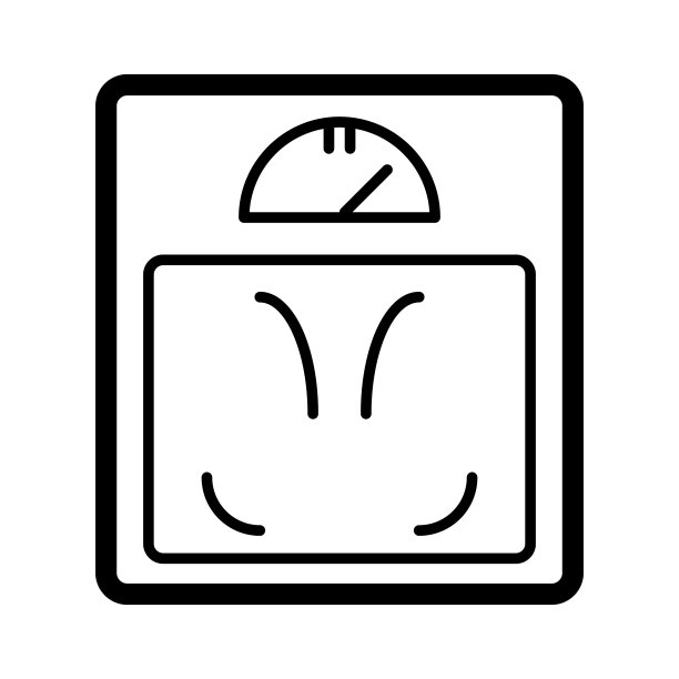 地板刻度图标黑白图片下载