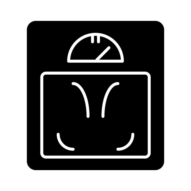 地板刻度图标黑白图片下载