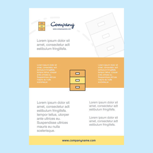 橱柜公司简介模板布局图片下载