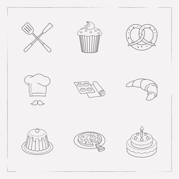 套面点图标线条样式符号用图片下载