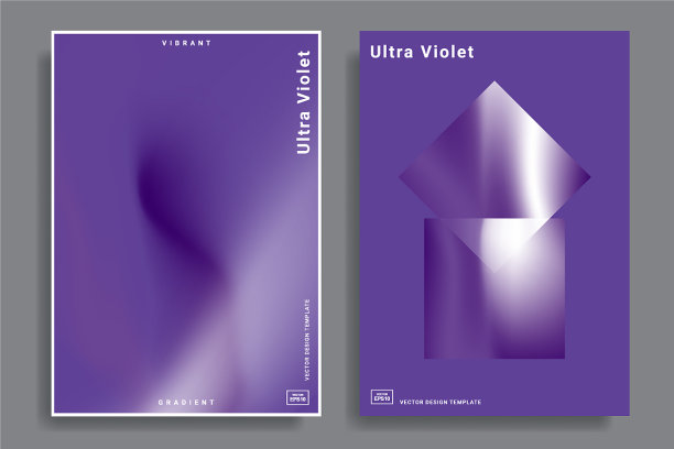 设计模板与充满活力的梯度形状图片下载