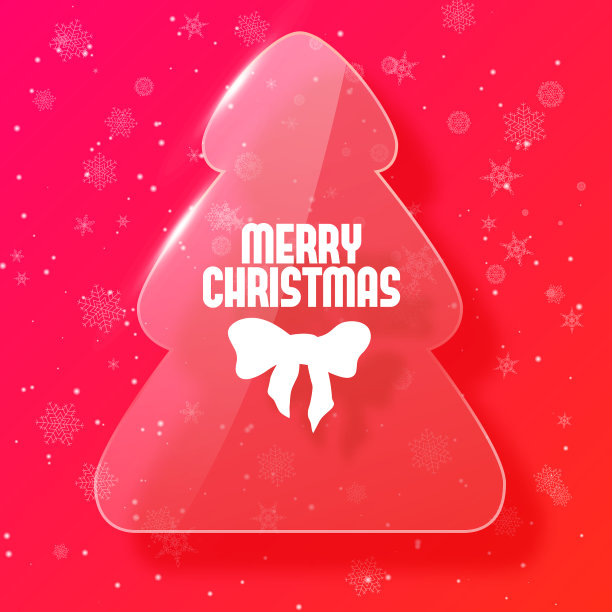 圣诞树的明信片图片下载