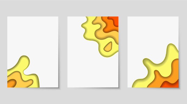 垂直横幅设置3d抽象背景图片下载