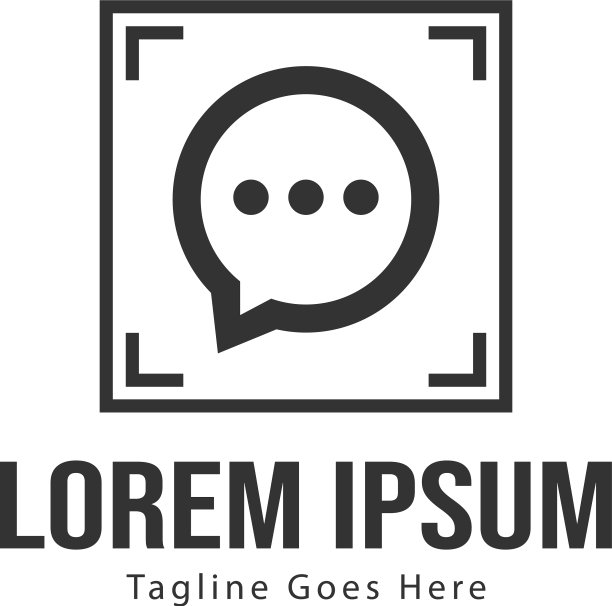 现代风格聊天Logo模板设计图片下载