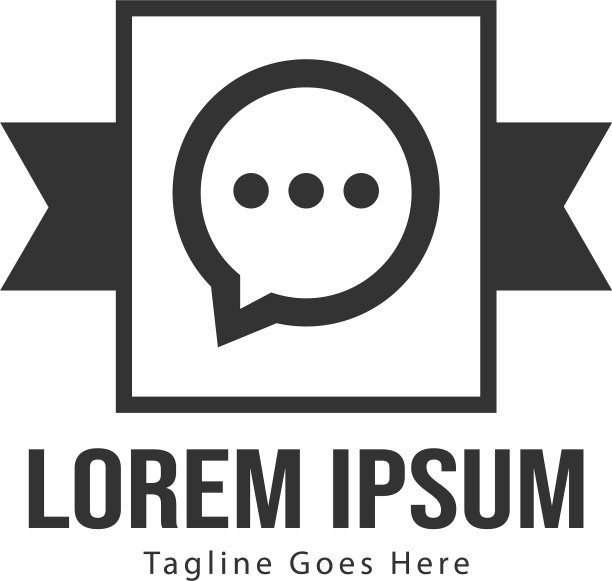 现代风格聊天Logo模板设计图片下载