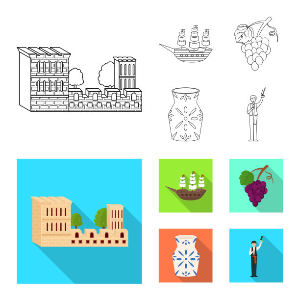 设计和历史标识集和图片下载