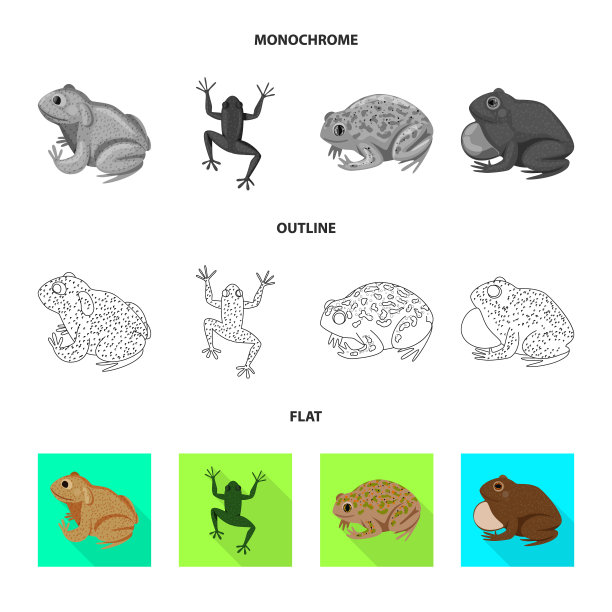 设计野生动物和沼泽标志集图片下载
