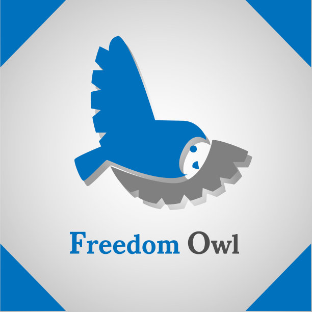 自由猫头鹰图标标志图片下载