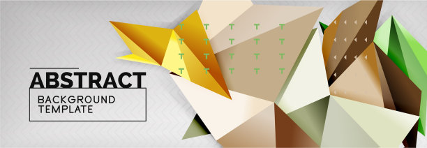 三角形背景技术模板图片下载