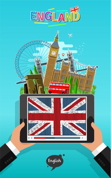 旅行或学习英语的概念图片下载