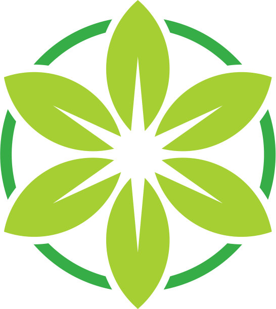 花卉健康标志图标设计图片下载