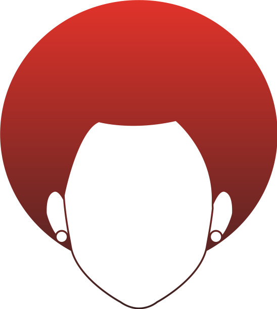 年轻女子脸上卡通的红线图片下载