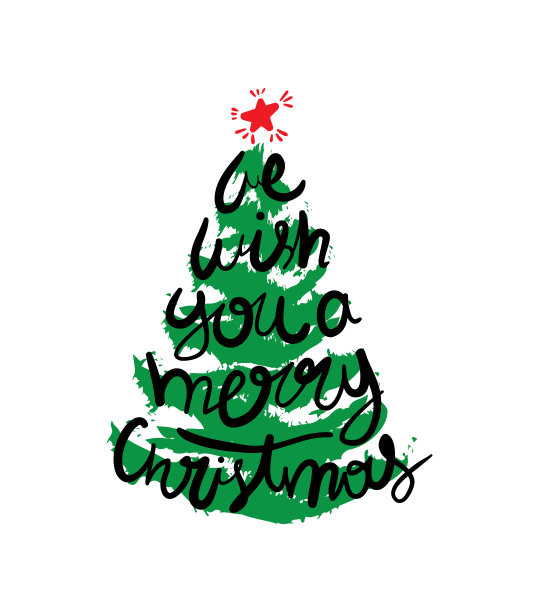 圣诞快乐的概念与圣诞树图片下载