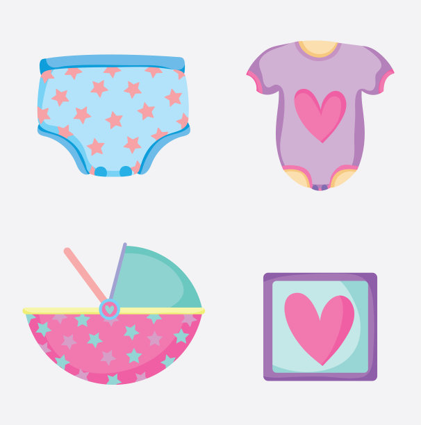 给婴儿尿布配上睡衣和图片图片下载