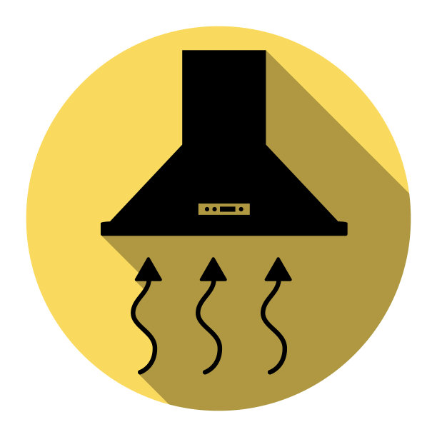 排烟罩、抽油烟机、厨房通风标志图片下载