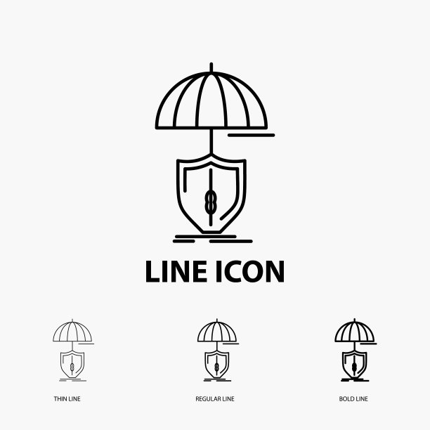 保险保护安全数字屏蔽图标图片下载